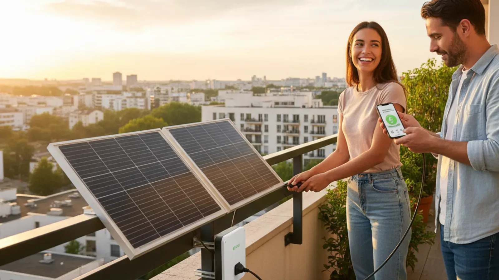 Rentabilité et installation rapide d'un kit solaire plug and play pour balcon