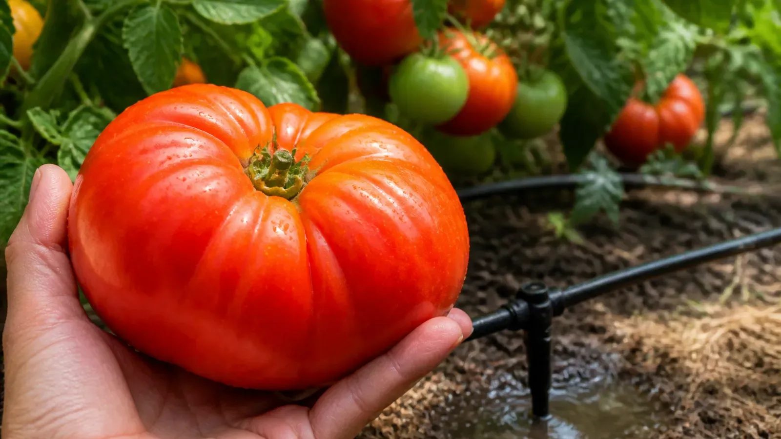 Le secret que personne ne vous dit pour obtenir des tomates énormes malgré la chaleur de juillet